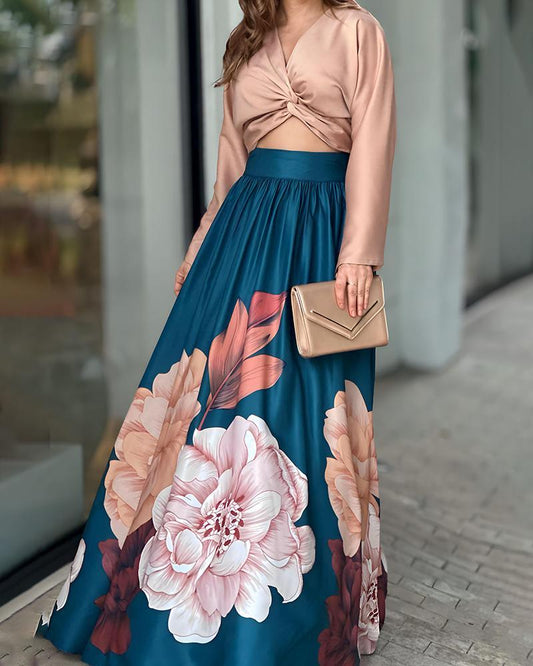 Satin Zweiteiler Set Damen – Elegant für Frühling & Sommer