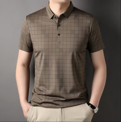 Herren Dünnes Ice-Silk Kurzarm-T-Shirt – Ideal für den Sommer