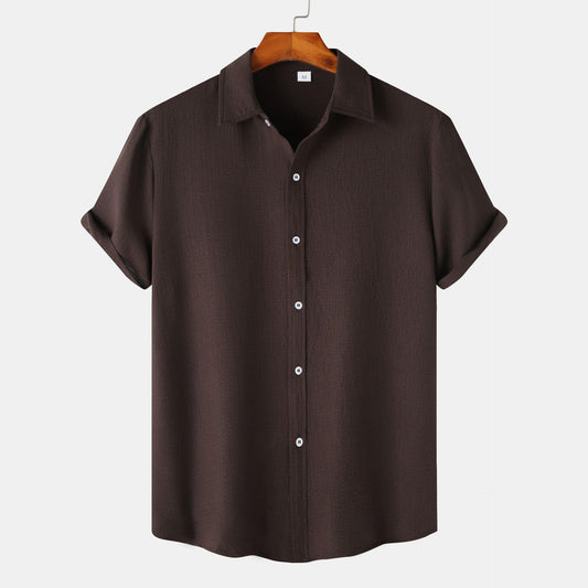 Herren Kurzarm Baumwollmischung Hemd – Ideal für den Sommer