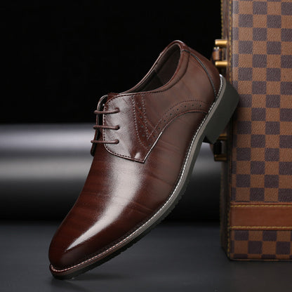Herren Lederschuhe in Übergrößen mit Gummisohle | Ideal für alle Jahreszeiten