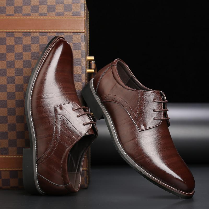 Herren Lederschuhe in Übergrößen mit Gummisohle | Ideal für alle Jahreszeiten