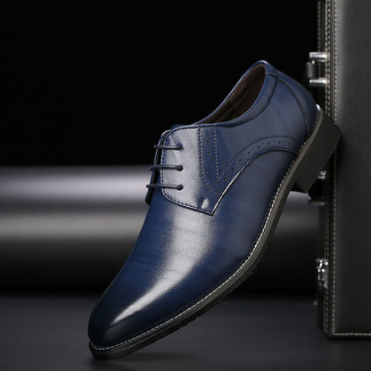 Herren Lederschuhe in Übergrößen mit Gummisohle | Ideal für alle Jahreszeiten