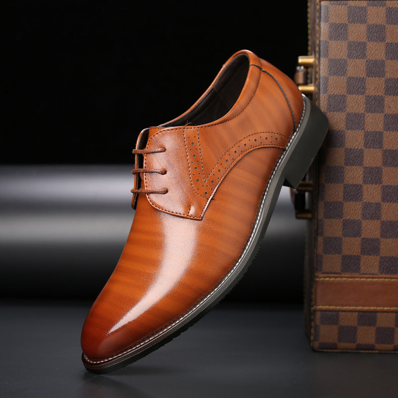 Herren Lederschuhe in Übergrößen mit Gummisohle | Ideal für alle Jahreszeiten