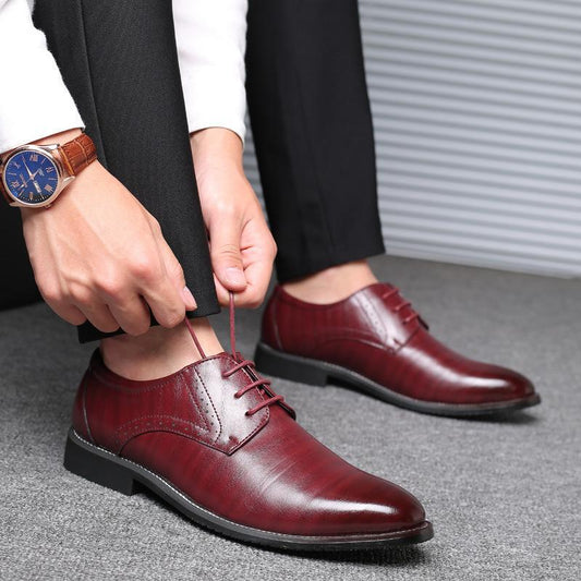 Herren Lederschuhe in Übergrößen mit Gummisohle | Ideal für alle Jahreszeiten