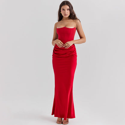 Straploses Rückenfreies Langabendkleid | Ideal für Frühling und Sommer