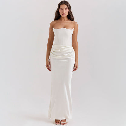 Straploses Rückenfreies Langabendkleid | Ideal für Frühling und Sommer