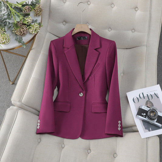 Damen Taillierter Blazer mit langen Ärmeln und Taschen | Ideal für Herbst und Winter