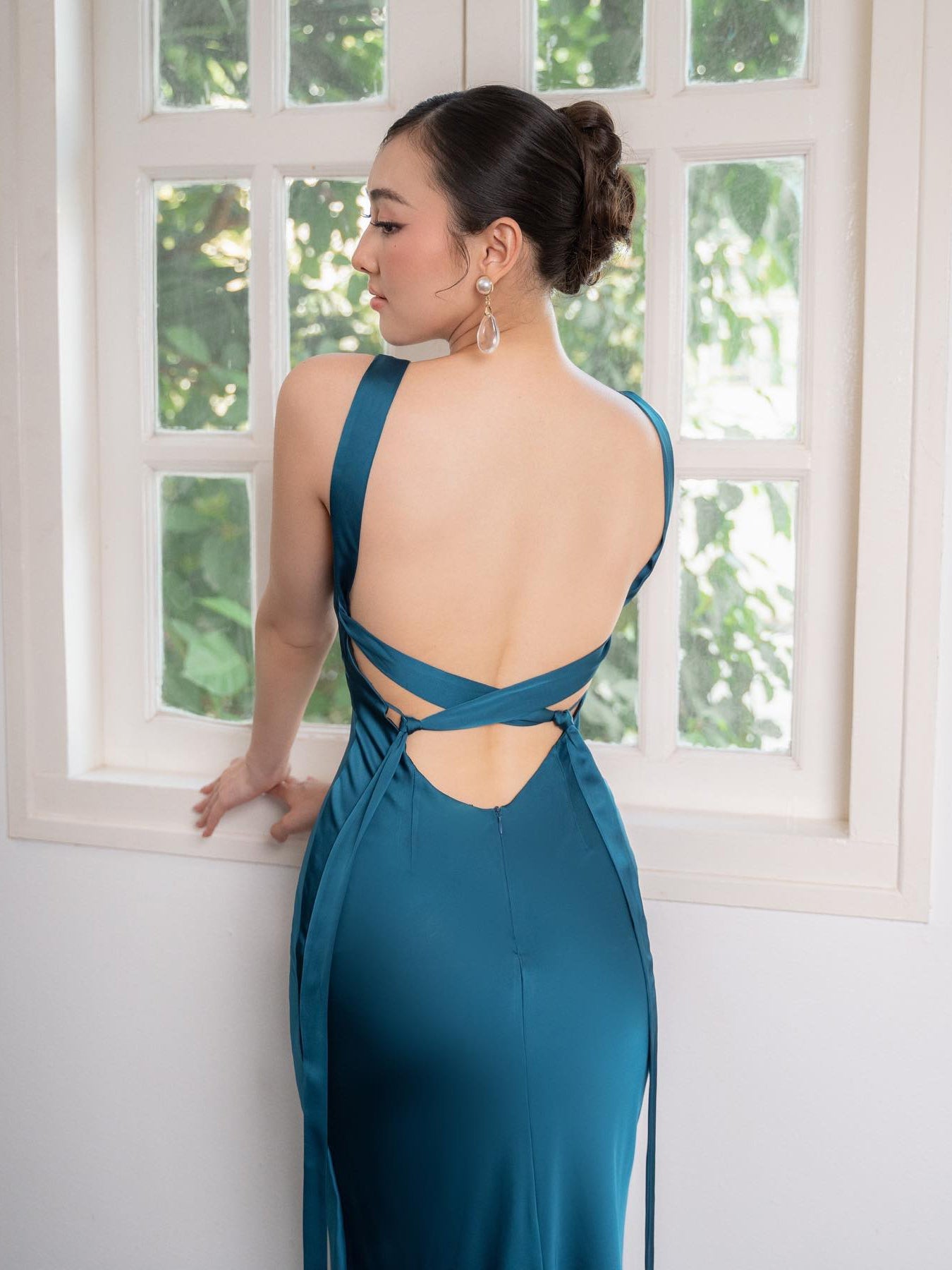 Rückenfreies Träger-Maxikleid | Ideal für Frühling & Sommer
