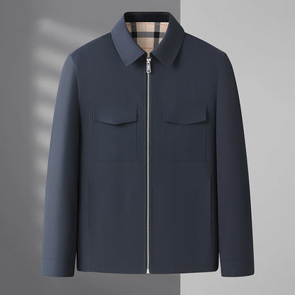 Herren Leichte Reversjacke mit Schlitztaschen | Ideal für Frühling & Herbst