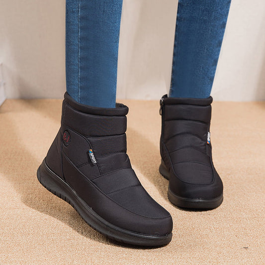Wasserdichte, rutschfeste Knöchel-Schneestiefel mit warmem Futter | Ideal für den Winter