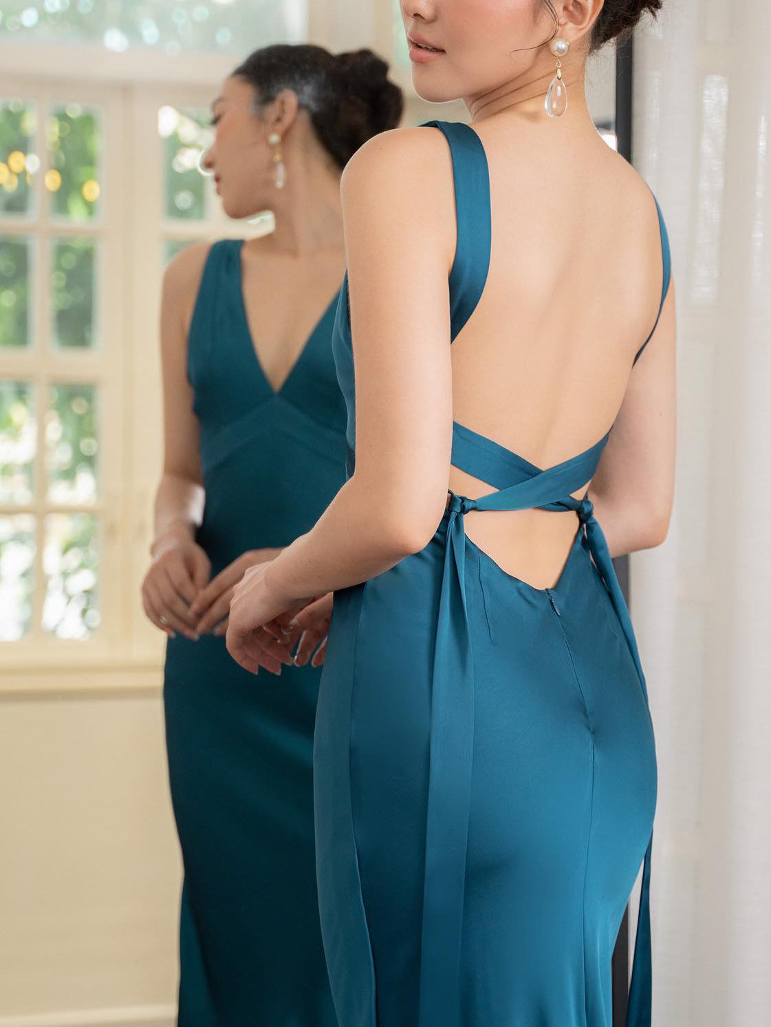 Rückenfreies Träger-Maxikleid | Ideal für Frühling & Sommer