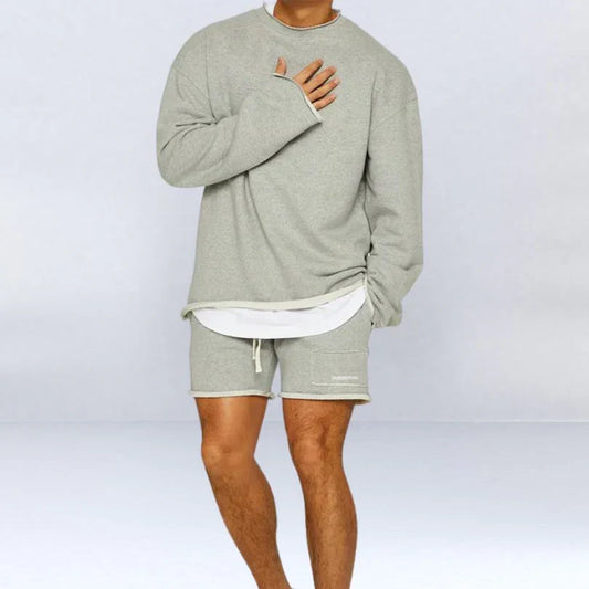Sommer Herren Set mit Kurzarmhemd & Shorts – Ideal für den Sommer