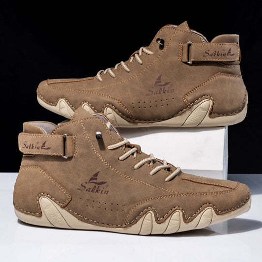 Herren-Orthopädische Lederschuhe mit rutschfester Sohle I Ideal für alle Jahreszeiten