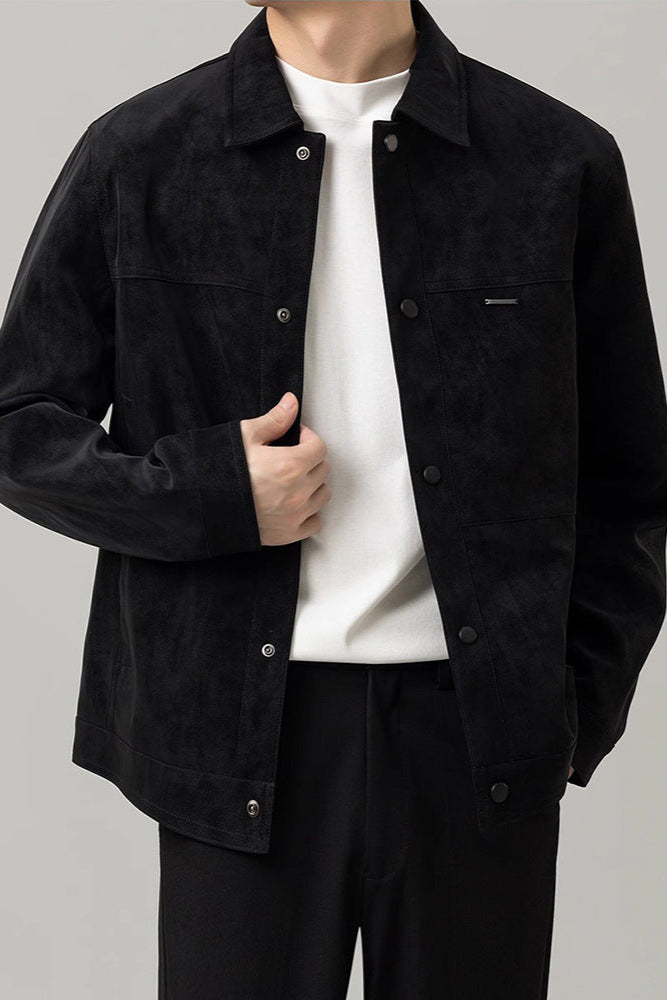 Herren Leichte Kurzjacke mit Regulären Ärmeln | Ideal für Frühling und Herbst