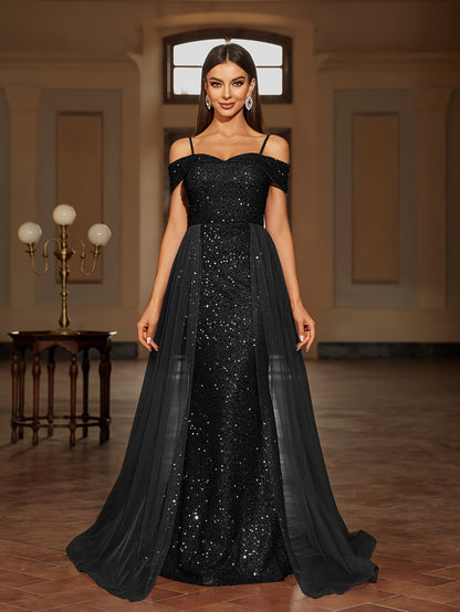 Langes Abendkleid mit taillierter Passform und fließendem Rock | Ideal für Frühling und Sommer