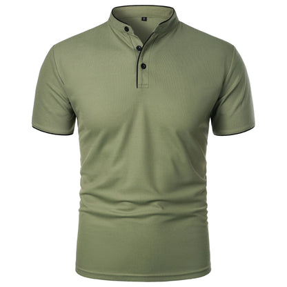 Herren Slim Fit Kurzarm-Shirt Einfarbig – Perfekt für den Sommer