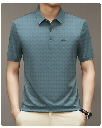 Herren Ice Silk Kurzarm-T-Shirt – Ideal für den Sommer