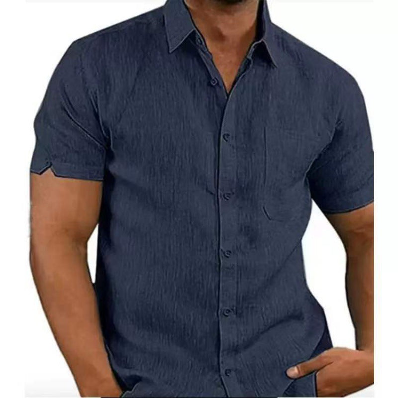 Herren Kurzarm-Shirt Sommer Leichte Baumwolle | ideal für Sommer