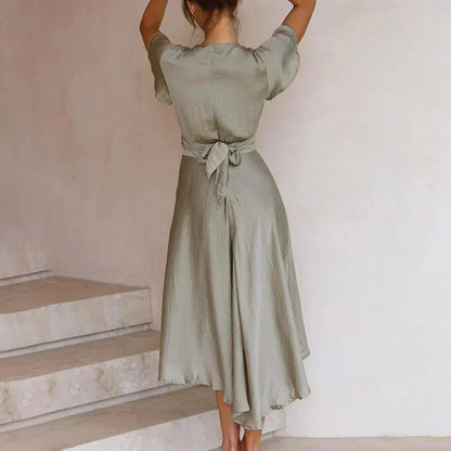 Fließendes Vintage-Kleid mit Eleganter Passform | Perfekt für den Sommer