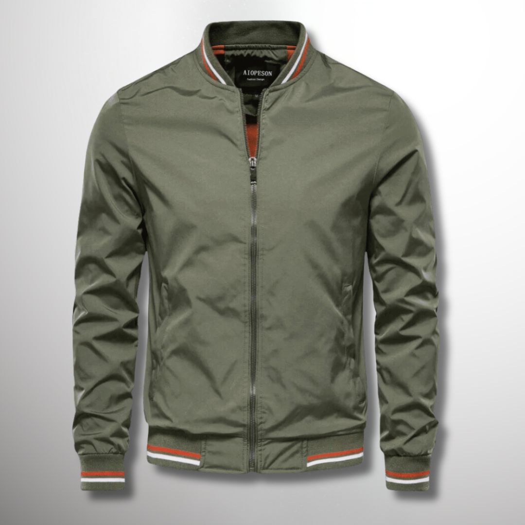 Wasserabweisende Herren-Übergangsjacke mit Reißverschluss | Ideal für Frühling & Herbst