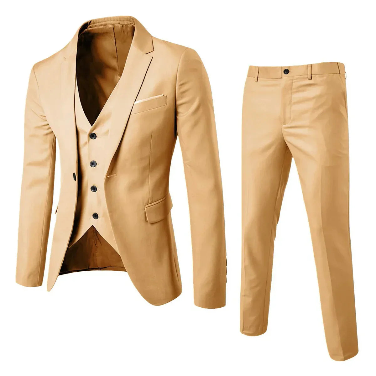 Zweiteiliger Anzug mit Weste und Hose - ideal für Herbst und Winter
