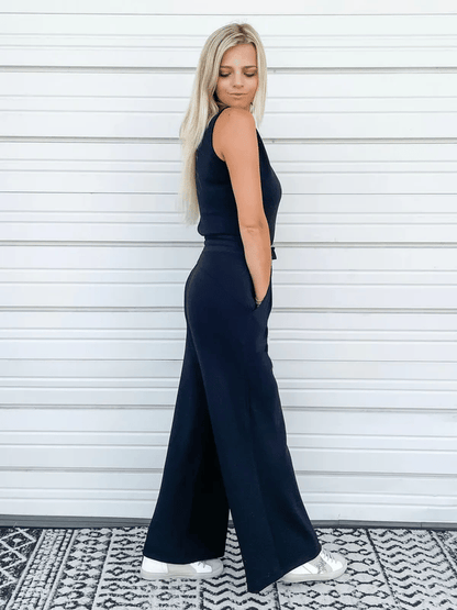 Delaney  - Weit geschnittener ärmelloser Jumpsuit