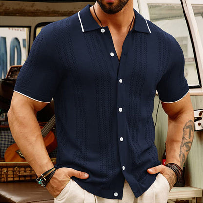 Herren Polo-Shirt mit kurzen Ärmeln und Knopfleiste - Ideal für den Sommer