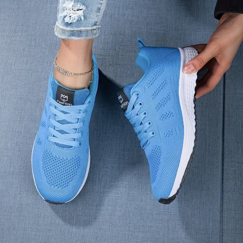 Leichte, atmungsaktive Strick-Sneaker mit gepolsterter Sohle | Ideal für Frühling und Sommer