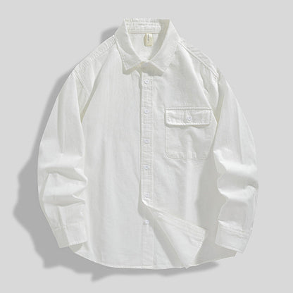 Herren Baumwolle Lockeres Hemdjacke – Ideal für alle Jahreszeiten