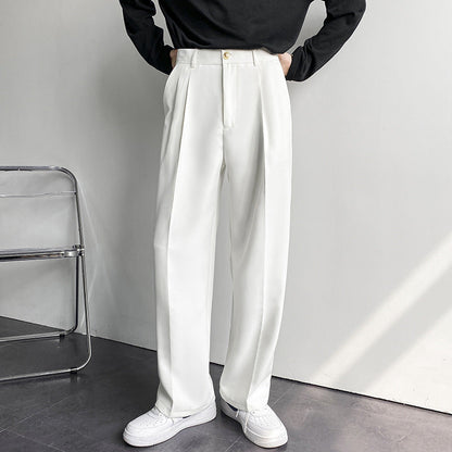 Herren Weitbein Gerade Hose – Ideal für Frühling und Herbst