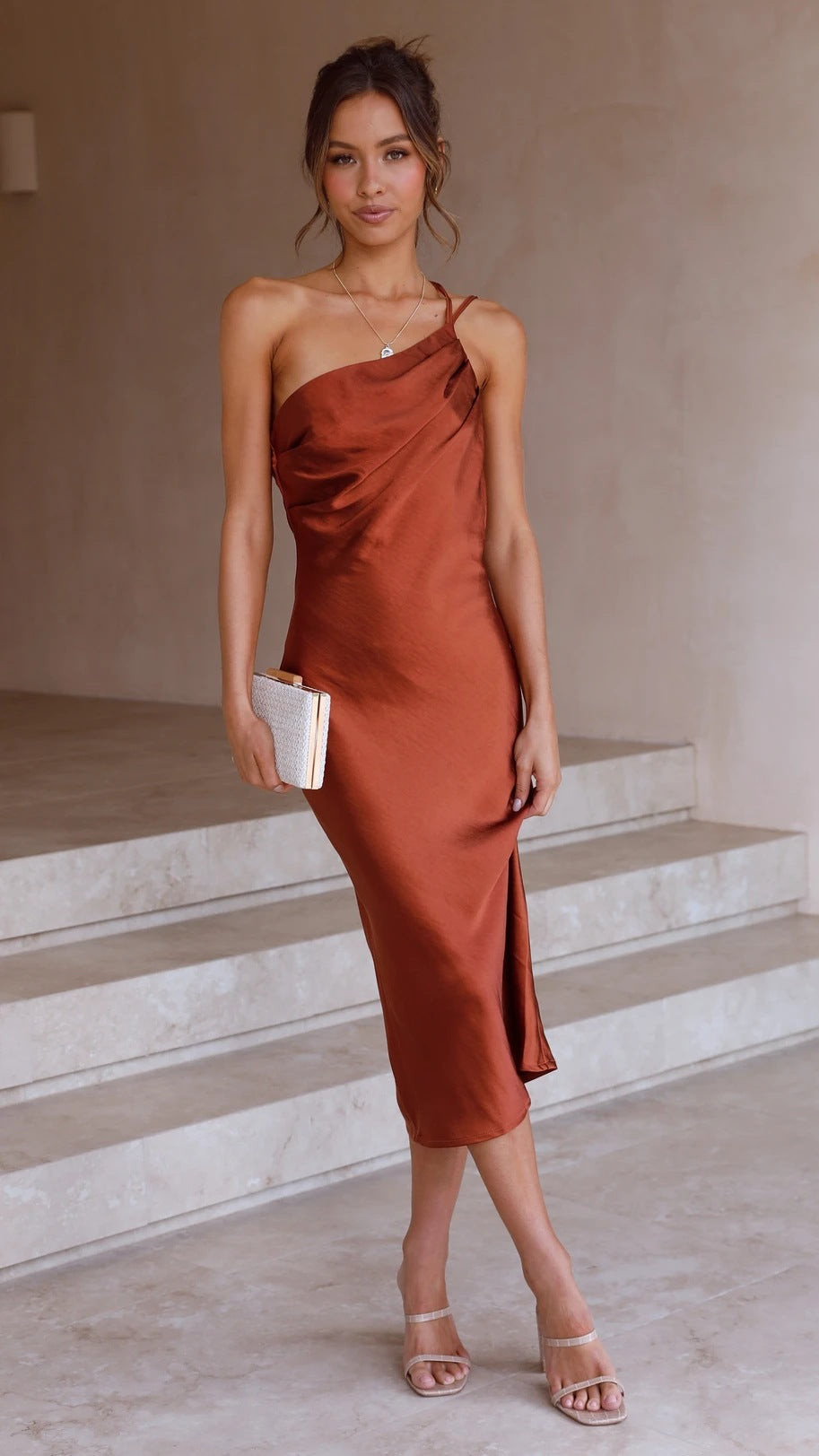 Schnür-Rücken Schlankes Midilanges Kleid | Ideal für Frühling und Sommer