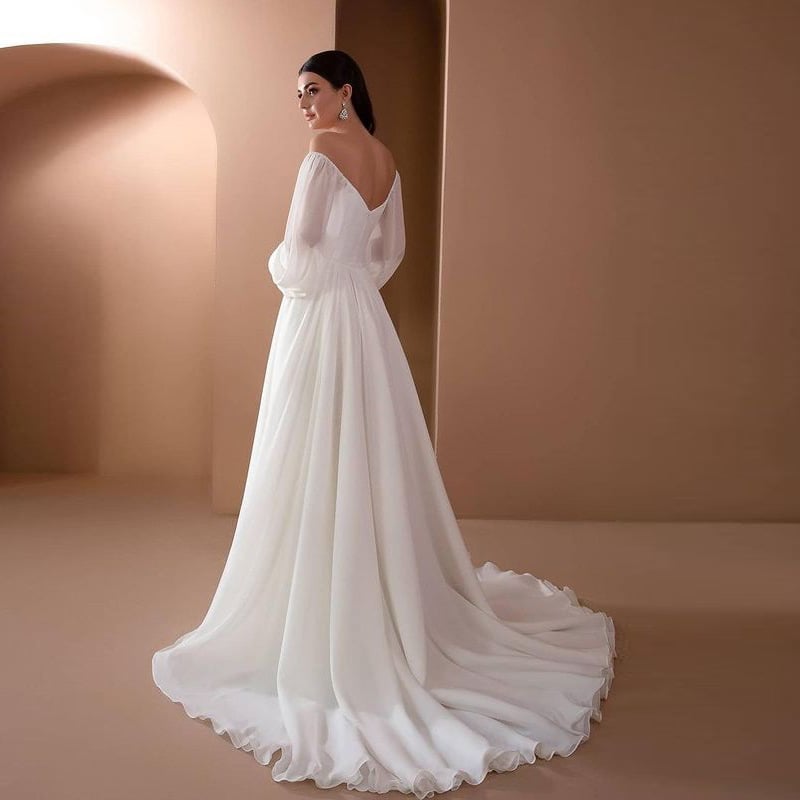 Damen Frühlingskleid in Weiß mit One-Shoulder-Kragen und Schlanker Passform