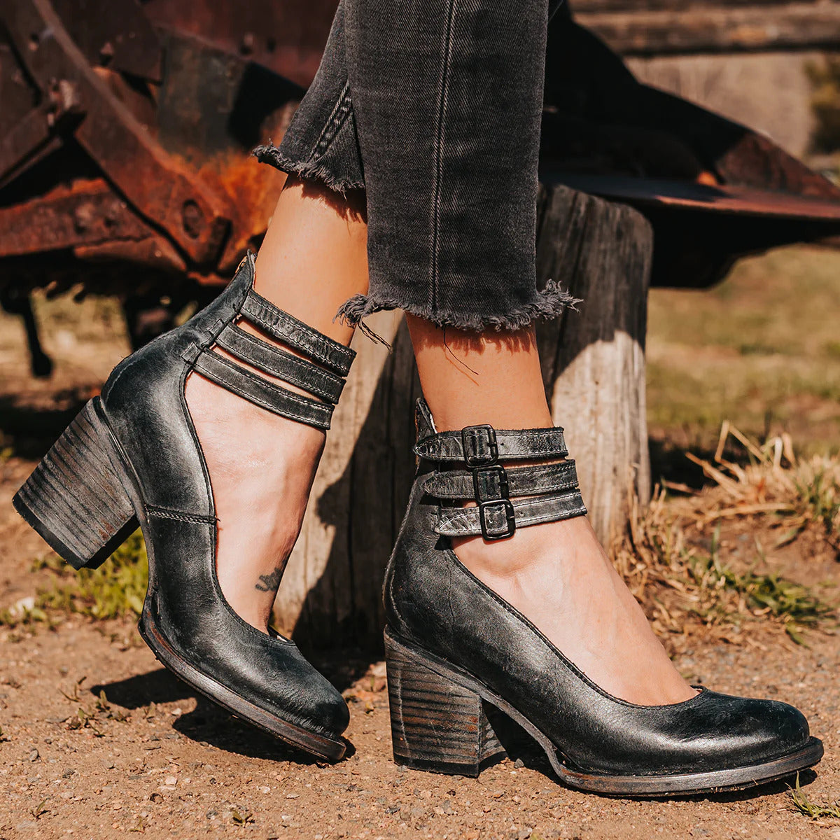 Damenstiefel mit Blockabsatz, Bequeme Stiefel für den Alltag  - Ideal für Herbst und Winter