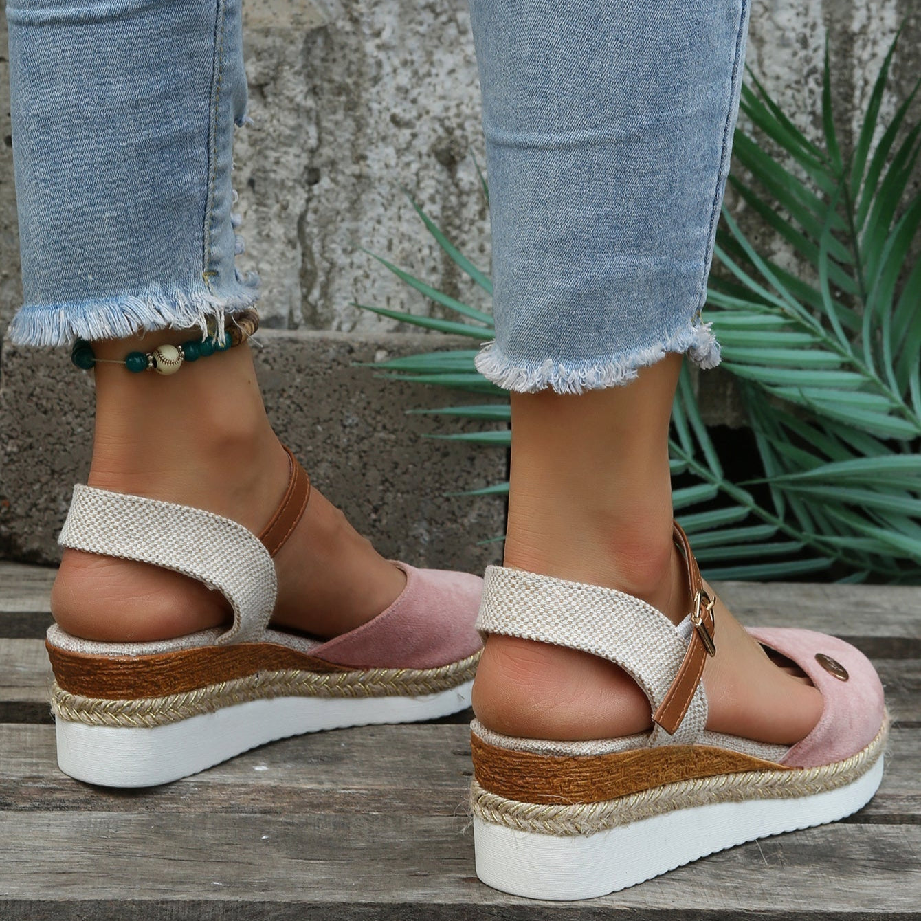Damen Sommer Espadrilles mit stützender Sohle und atmungsaktivem Obermaterial