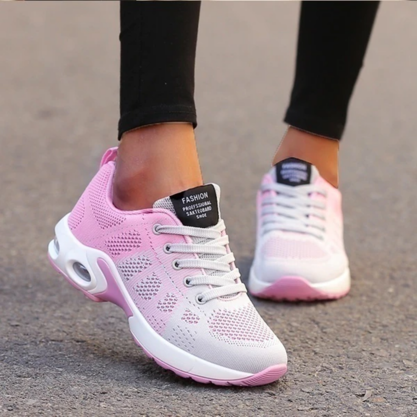 Damen Laufschuhe mit gepolsterter Sohle, atmungsaktivem Mesh und leichtem Tragegefühl