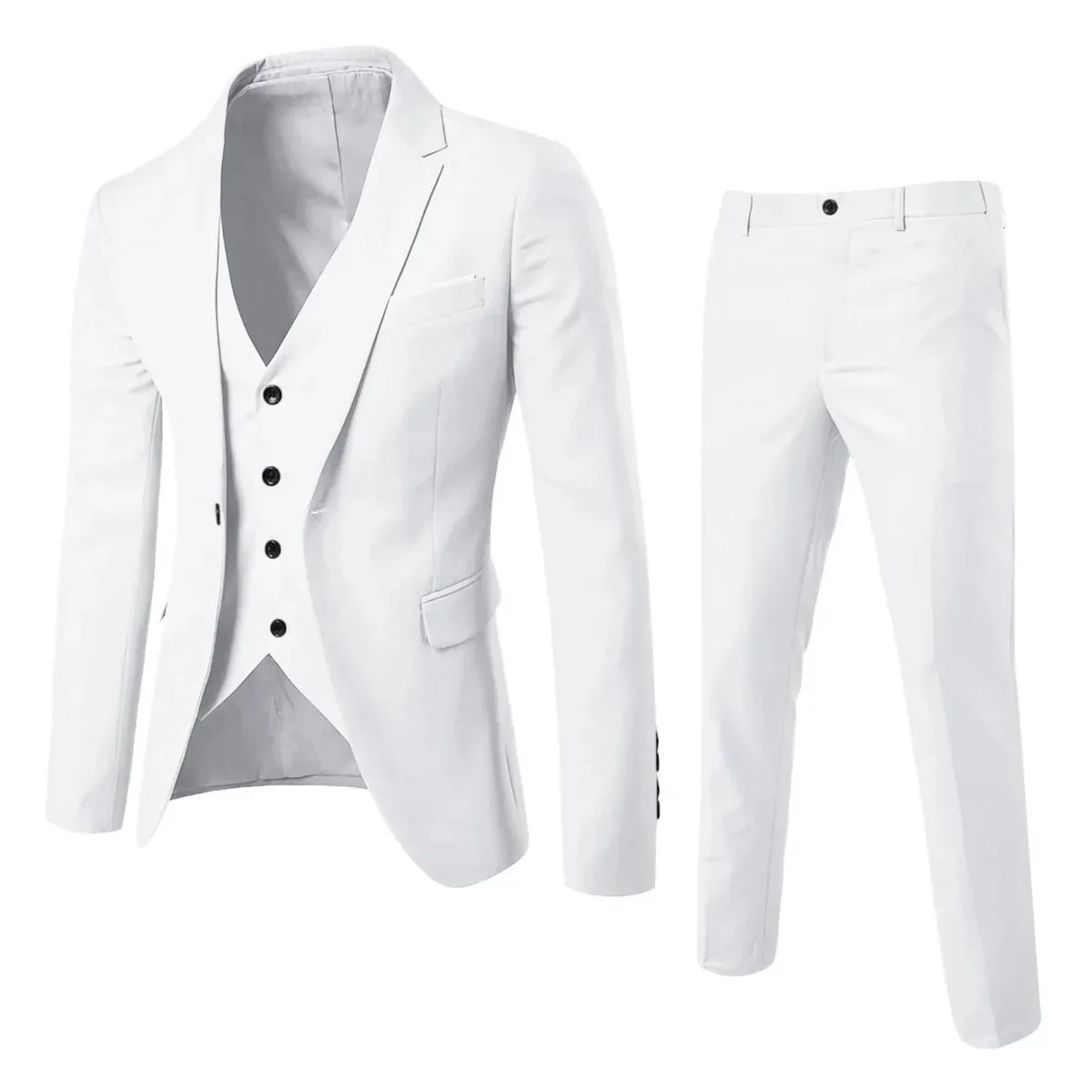 Zweiteiliger Anzug mit Weste und Hose - ideal für Herbst und Winter