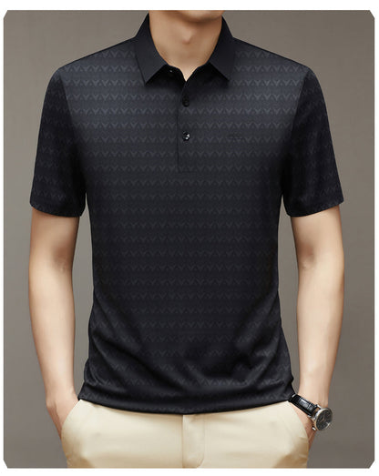 Herren Ice Silk Kurzarm-T-Shirt – Ideal für den Sommer