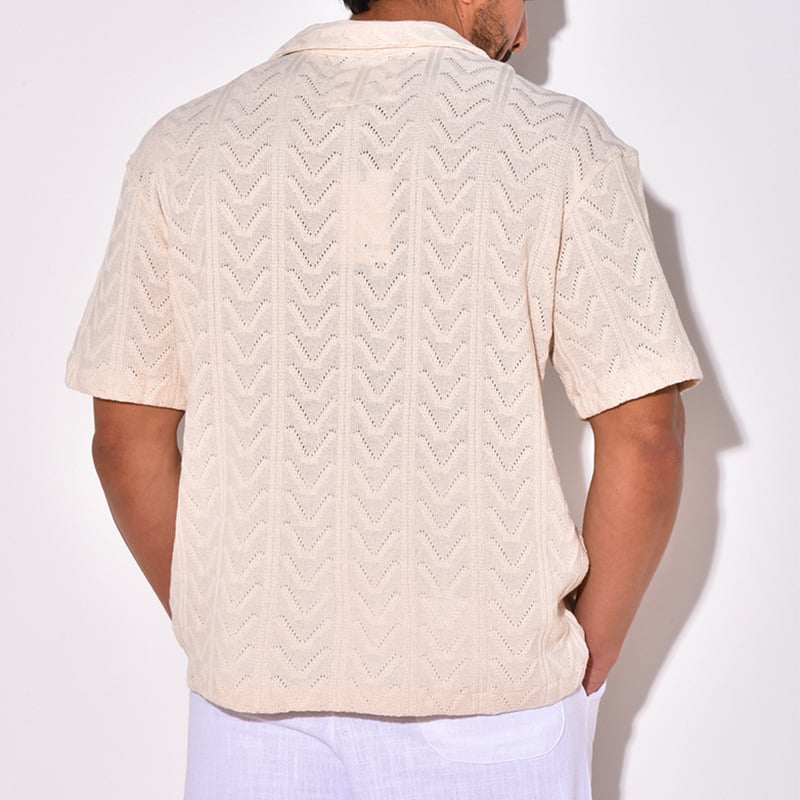 Jungen Strick T-Shirt mit kurzen Ärmeln und Printdesign