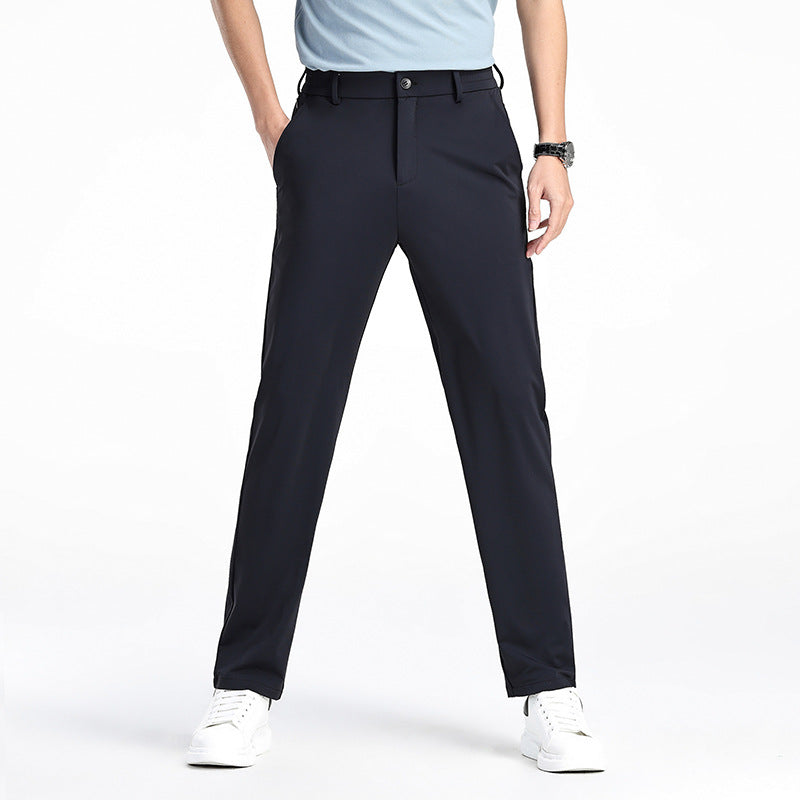 Herren Elastische Ice Silk Hosen – Ideal für den Frühling