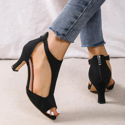 Damen Sommersandalen mit Fußgewölbestütze, gepolsterter Sohle und offener Zehenpartie