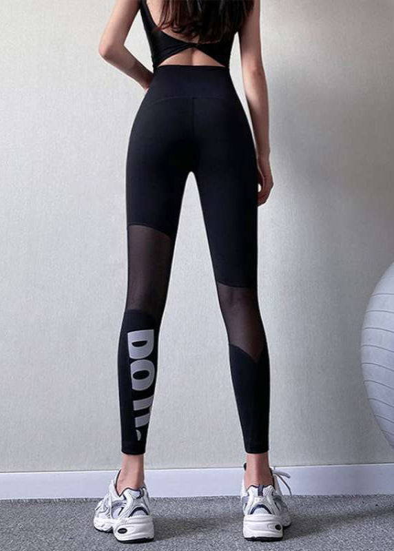 Damen-Fitnesshose mit engem Schnitt schnelltrocknender Funktion und Fleecefutter