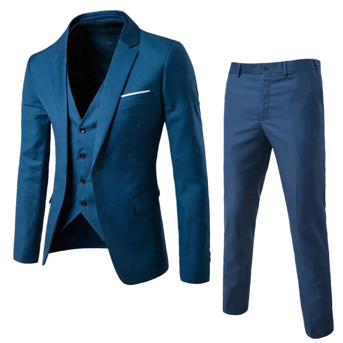 Zweiteiliger Anzug mit Weste und Hose - ideal für Herbst und Winter