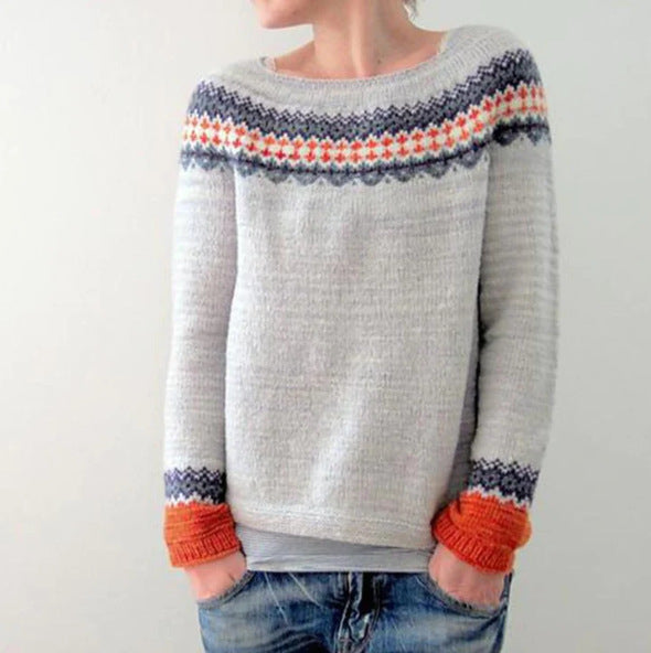 Retro Strickpullover für Damen | Ideal für Herbst & Winter