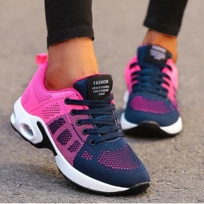 Damen Laufschuhe mit gepolsterter Sohle, atmungsaktivem Mesh und leichtem Tragegefühl