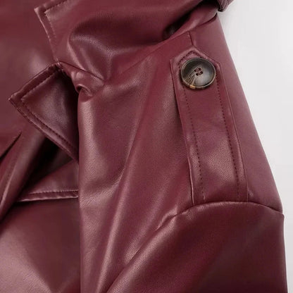 Lange Damenjacke mit Schnürdetails | Ideal für Herbst & Winter