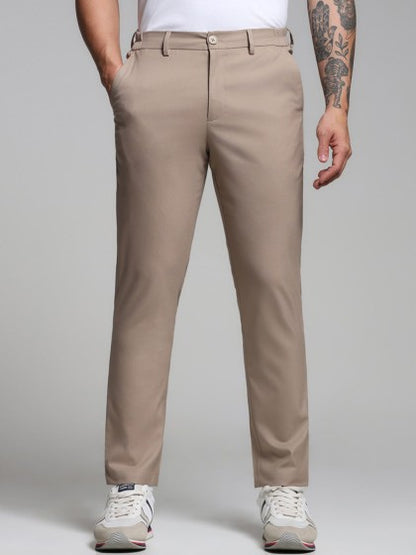 Herren Baumwollhose mit mittlerer Taillenhöhe – ideal für Frühling und Herbst
