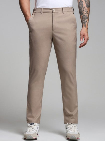 Herren Baumwollhose mit mittlerer Taillenhöhe – ideal für Frühling und Herbst
