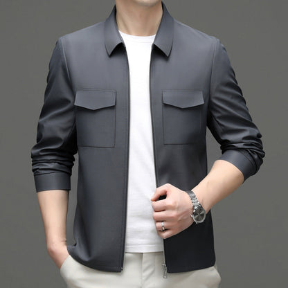 Herren Leichte Reversjacke mit Schlitztaschen | Ideal für Frühling & Herbst