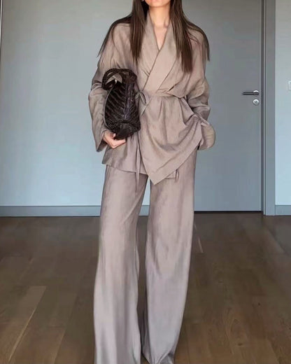 Olena Bluse & Hose Set – Ideal für Frühling und Herbst