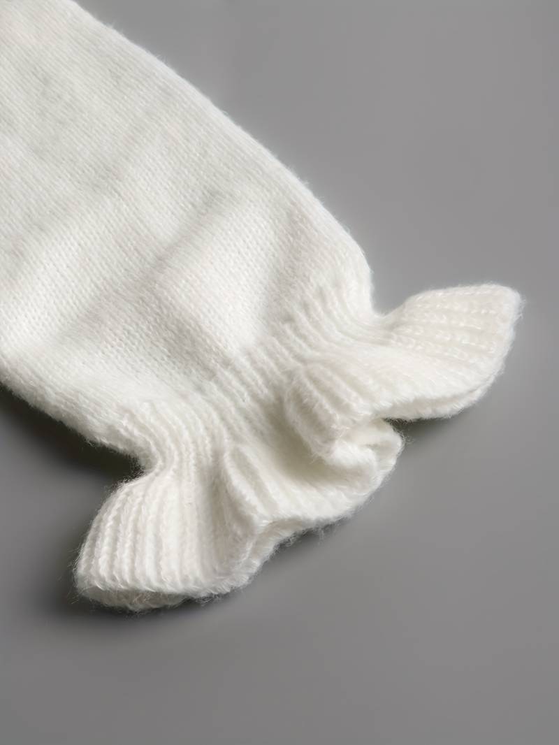 Pullover mit tiefem V-Ausschnitt und Knotendetail auf der Vorderseite | Ideal für Frühling und Herbst
